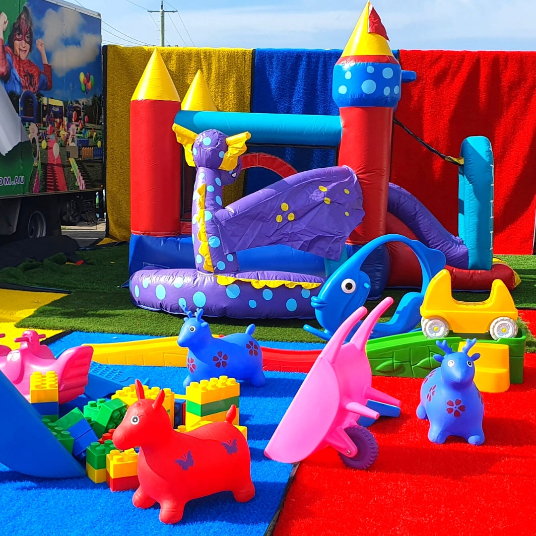 Dragon Ball Pit Jumping Castle Party Bundle, North Brisbane