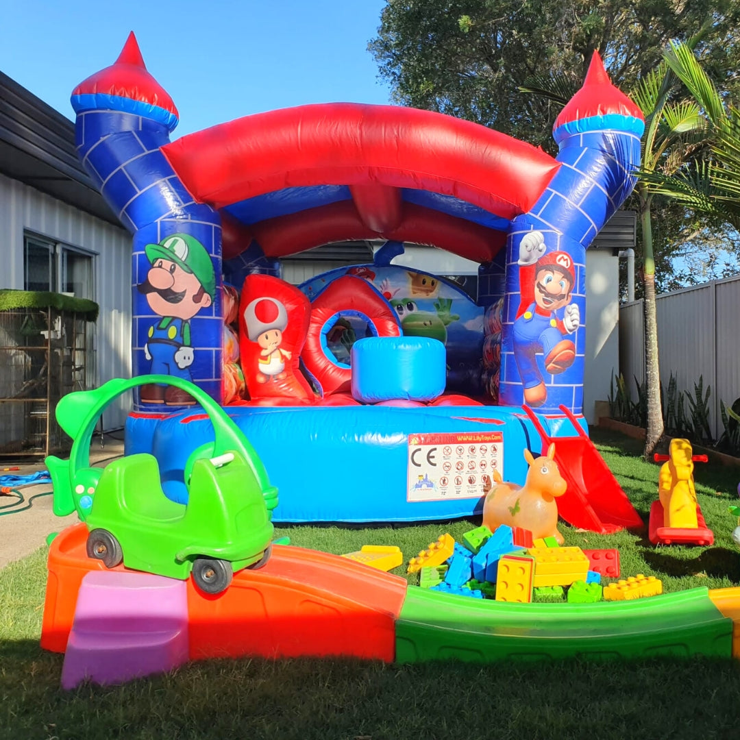 Mario Jumping Castle Party Bundle, North Brisbane