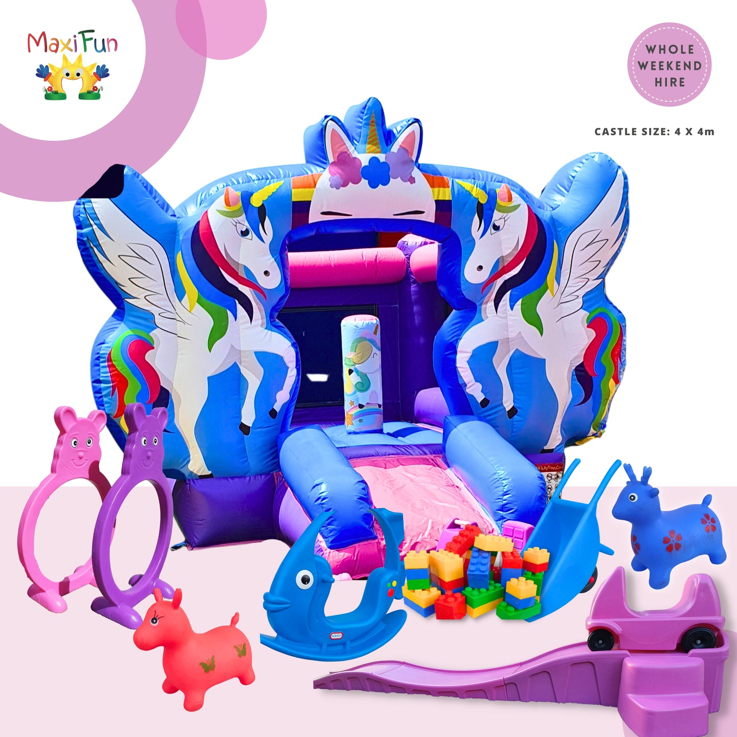 Baby Double Unicorn Party Bundle, South Brisbane