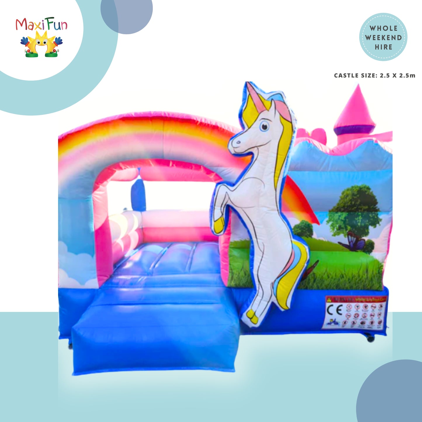 Baby Unicorn Jumping Castle, Northside