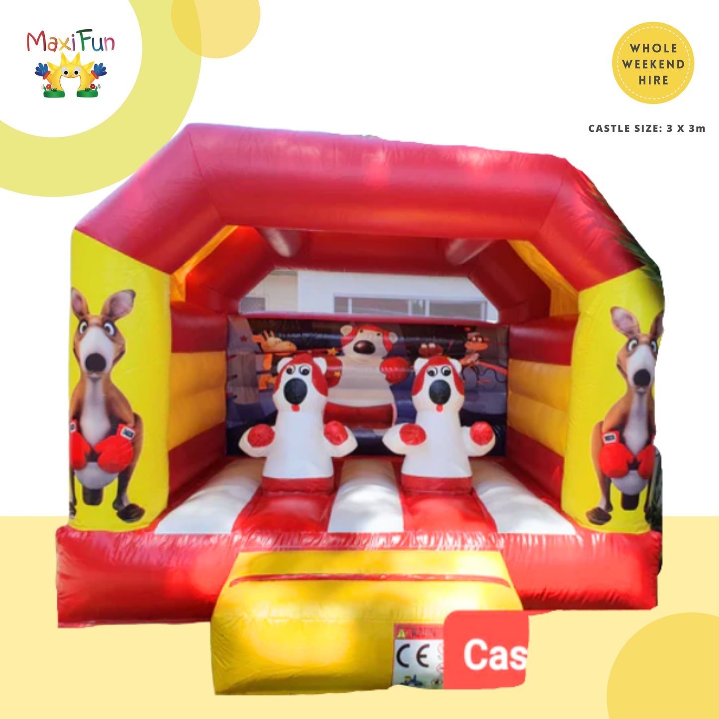 Boxing Kangaroo Jumping Castle, Northside