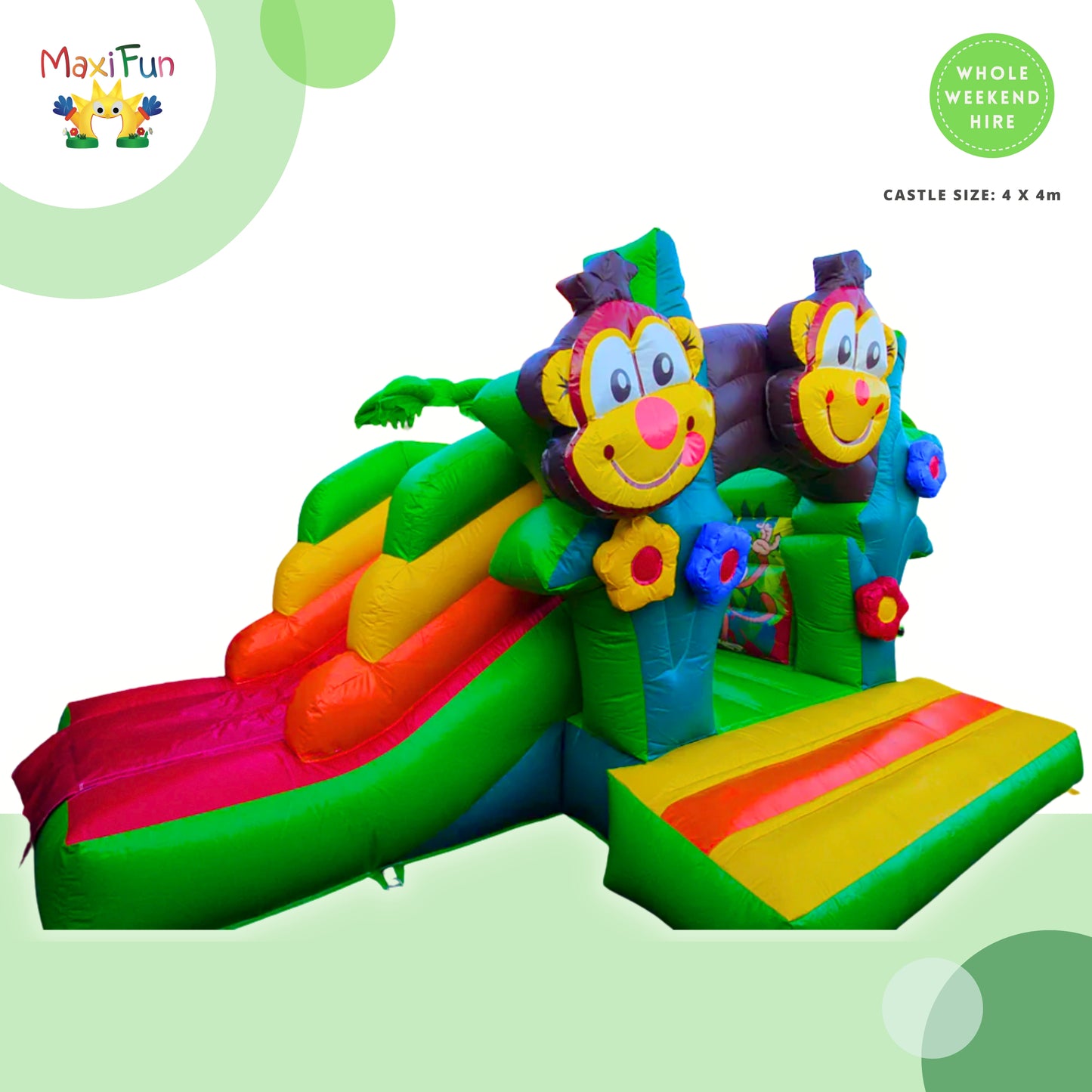 Jungle Jumping Castle With Slide, Northside