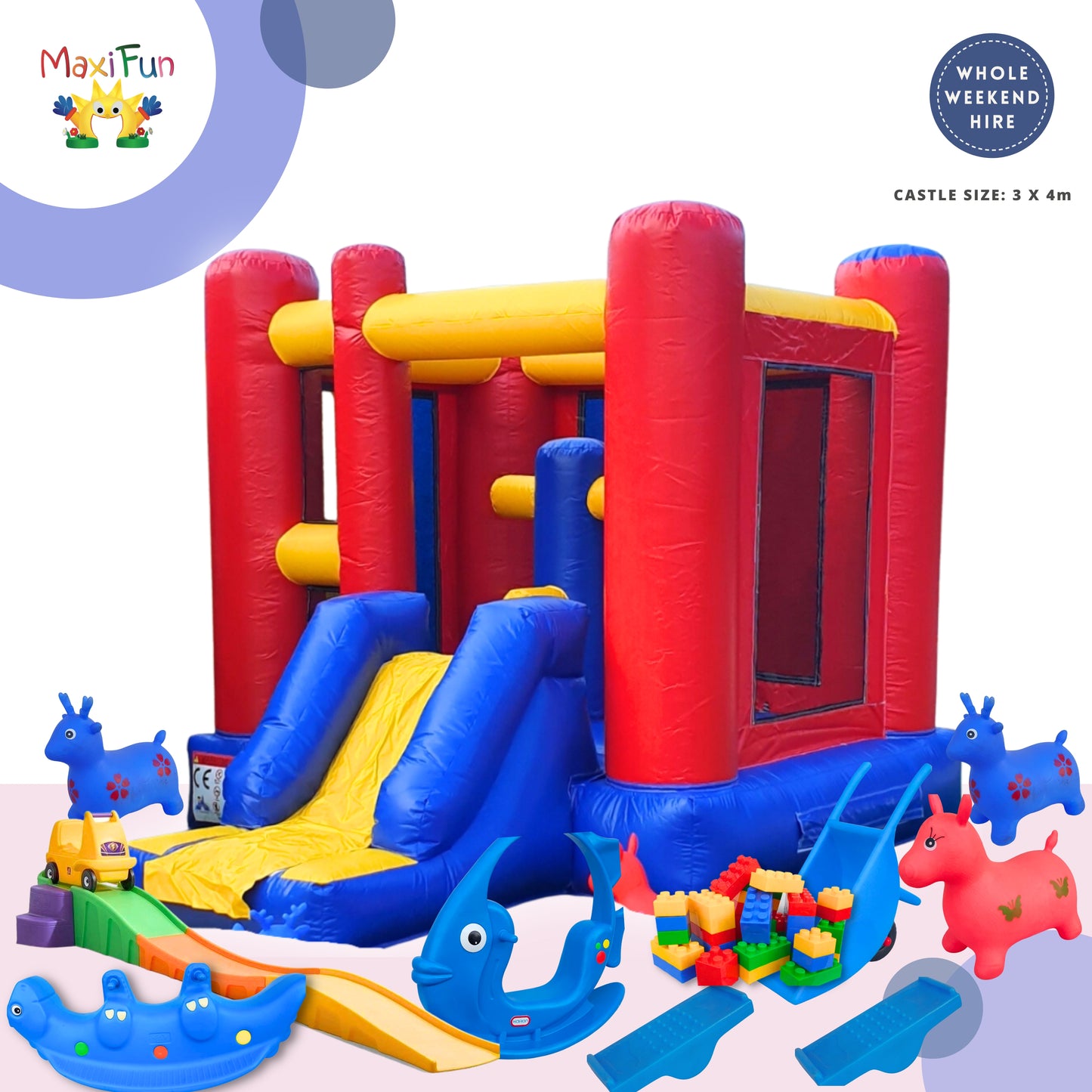 Karate Jumping Castle Party Bundle, South Brisbane