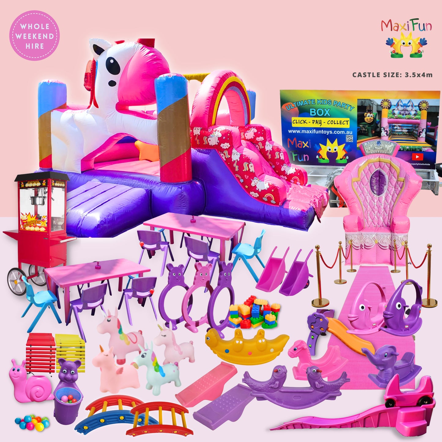 Rainbow Unicorn Trailer Bundle, Southside