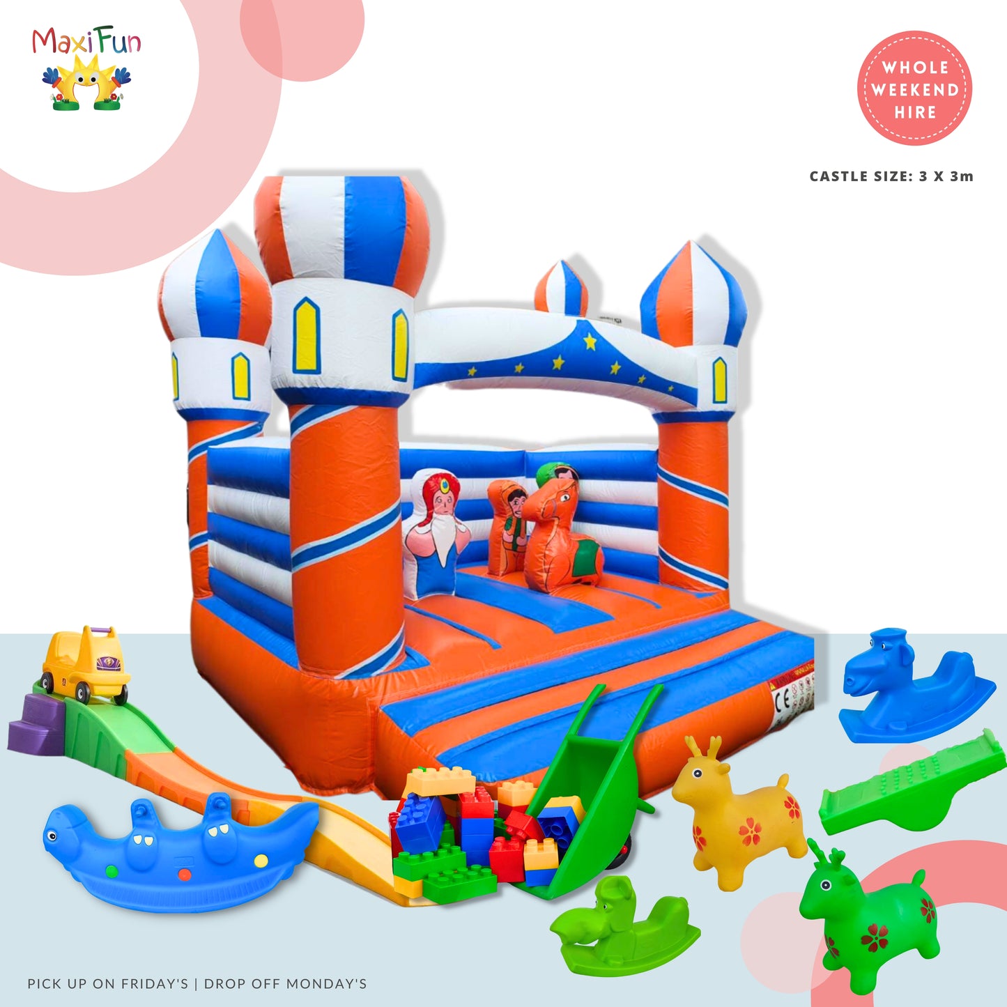 Aladdin Jumping Castle Party Bundle, North Brisbane