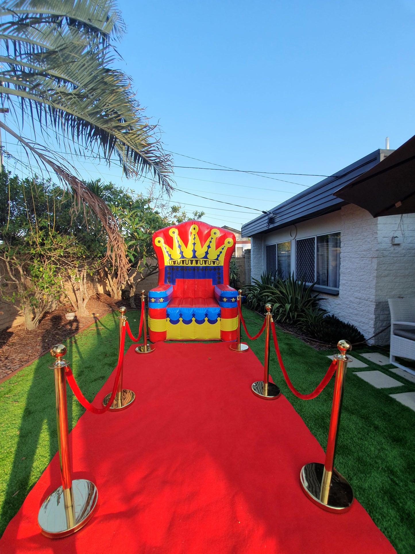 King's Throne with Red Carpet Set up, South Brisbane
