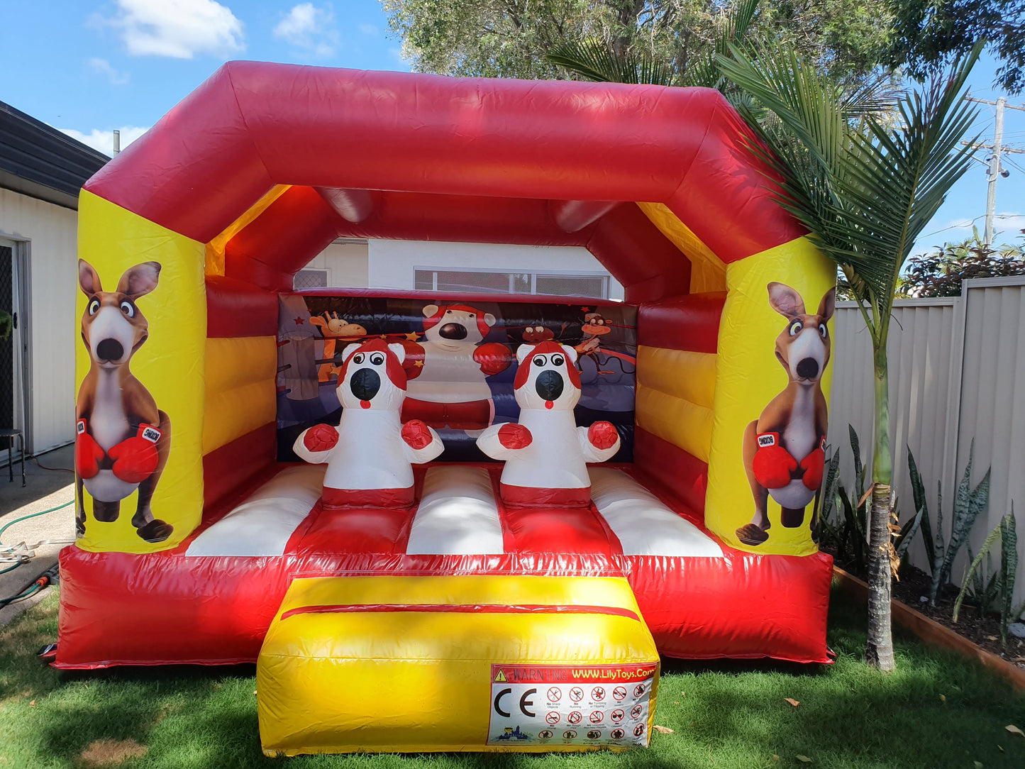 Boxing Kangaroo Jumping Castle, Northside