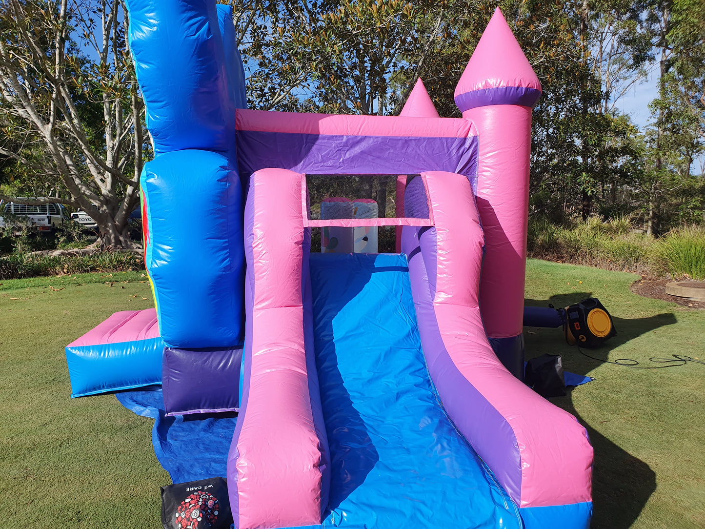 Double Unicorn Jumping Castle With Slide, South Brisbane
