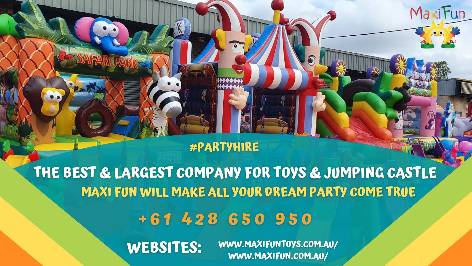 Best and Biggest Kids Party Hire in Brisbane | Maxi Fun Toys & Kids Pa ...