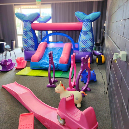 Mermaid Jumping Castle Party Bundle, South Brisbane
