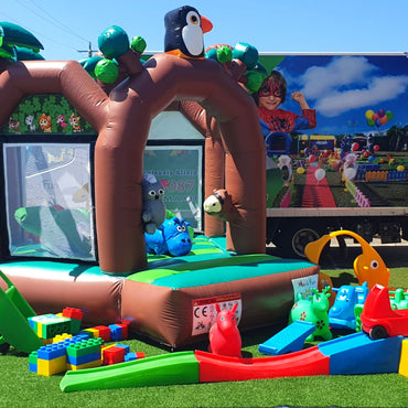 Baby Jungle Jumping Castle Party Bundle - South Brisbane