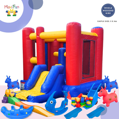 Karate Jumping Castle Party Bundle, North Brisbane