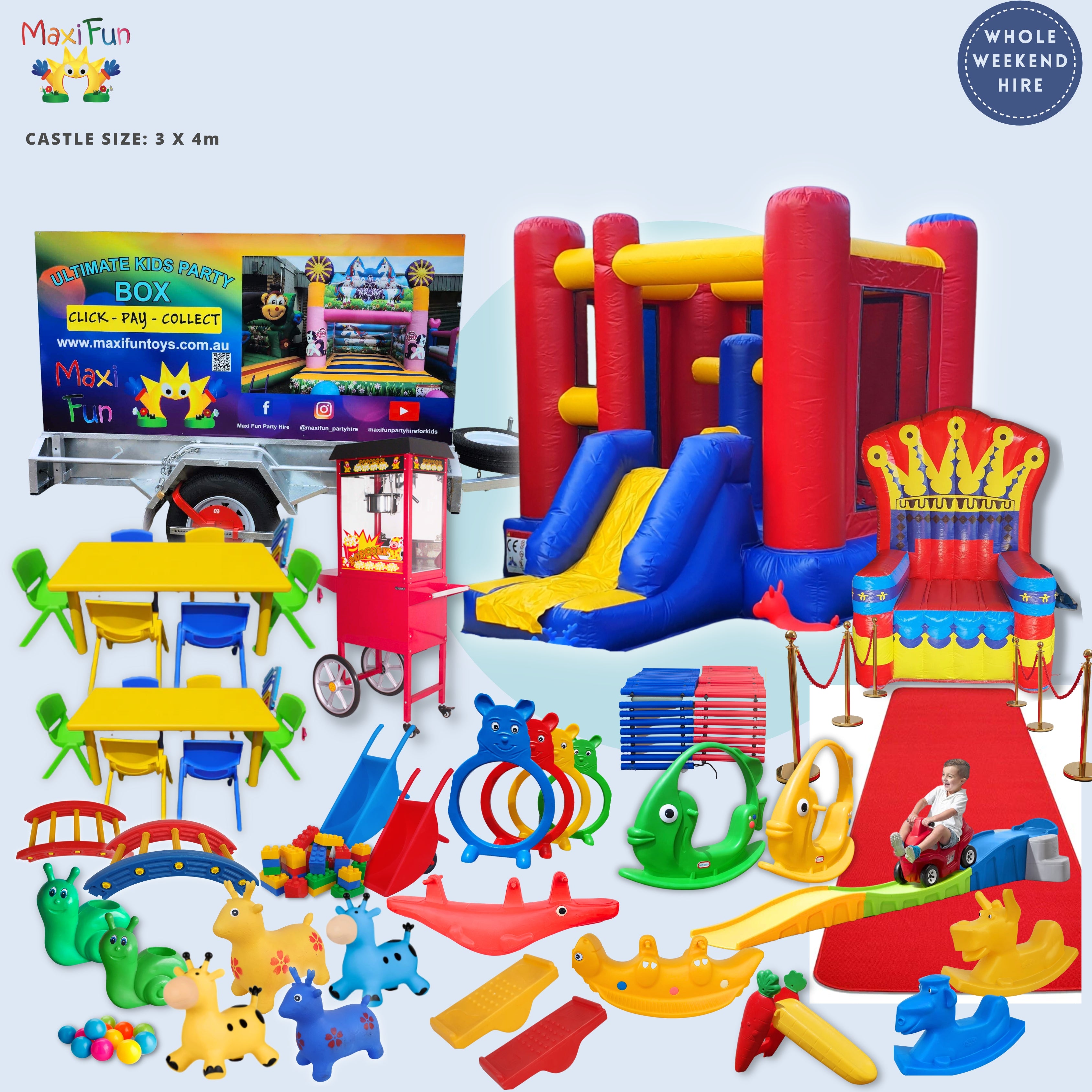 Karate Castle Trailer Bundle, Southside – MAXI FUN Toys