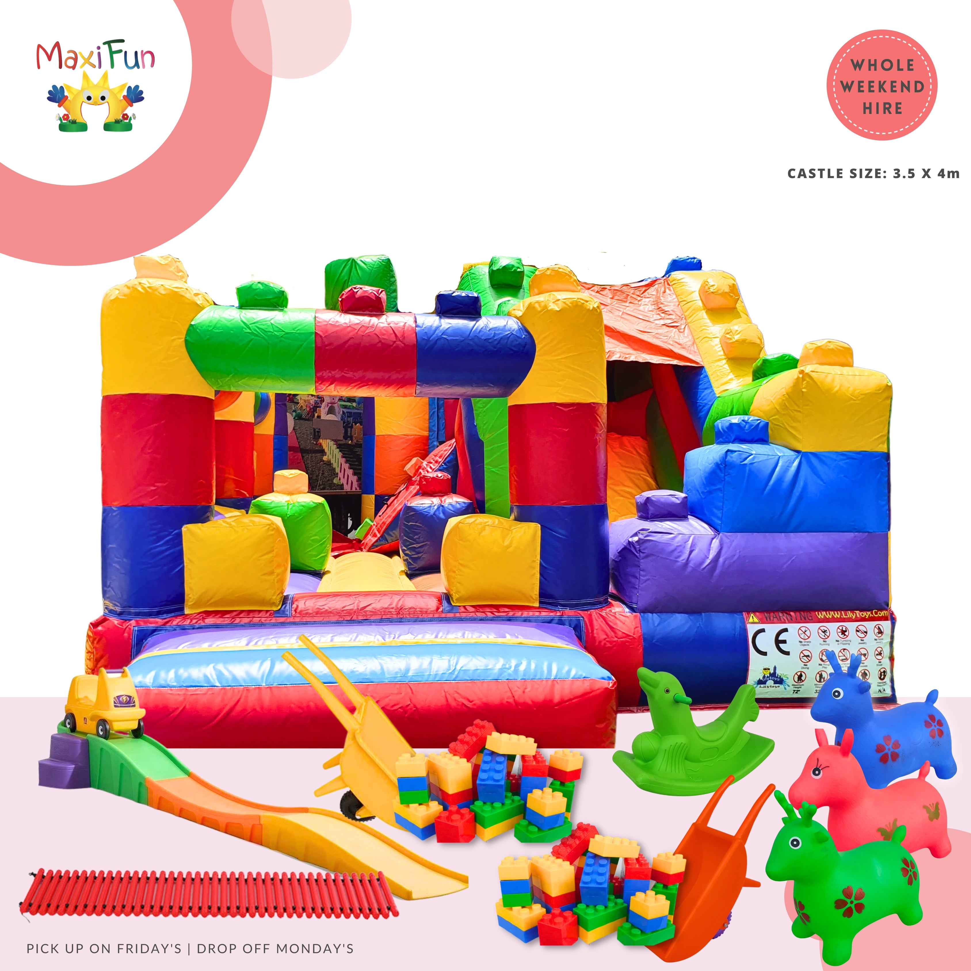 Lego Jump Rope Lego Jumping Castle Party Bundle, North Brisbane – MAXI FUN Toys