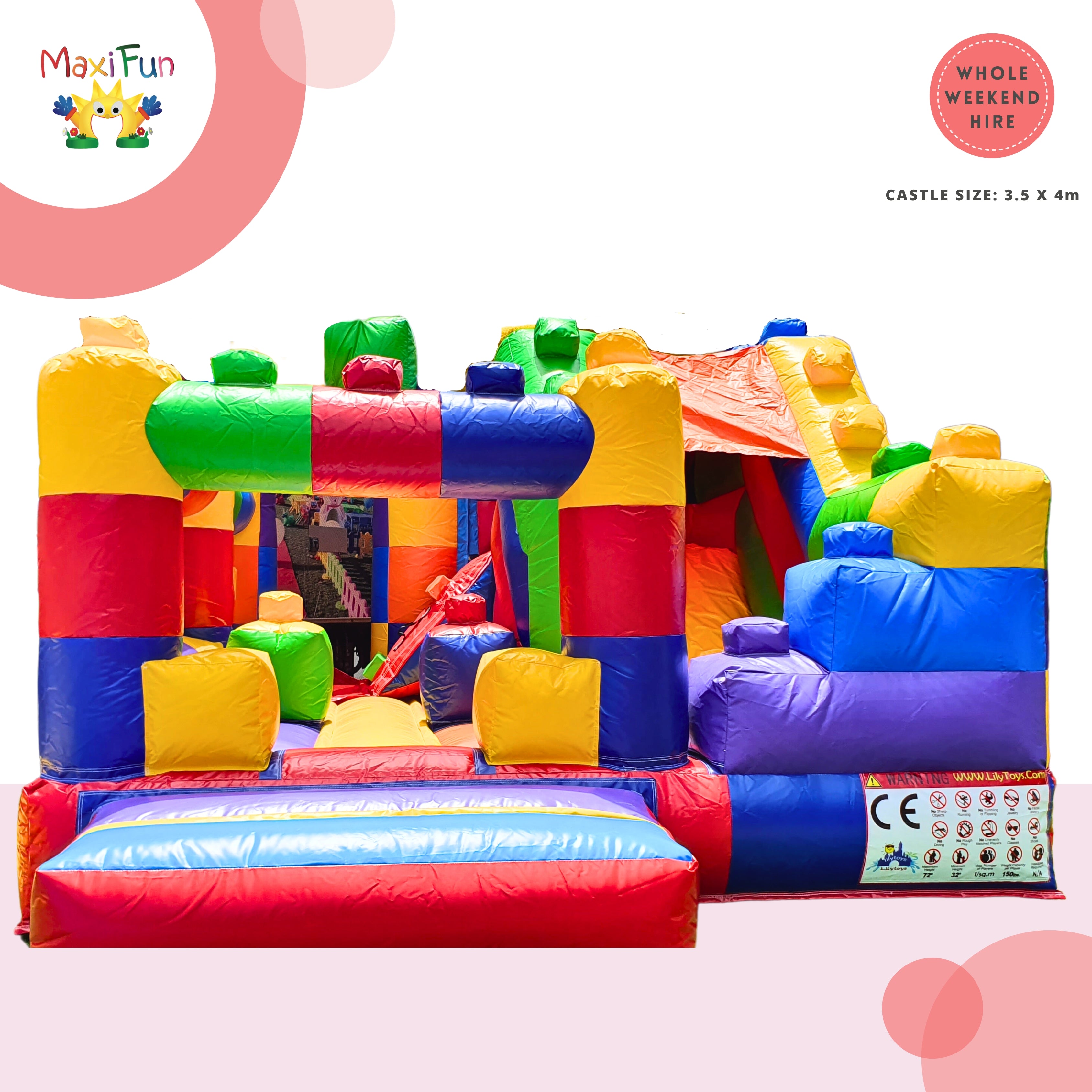 Lego Jumping Castle, Northside – MAXI FUN Toys