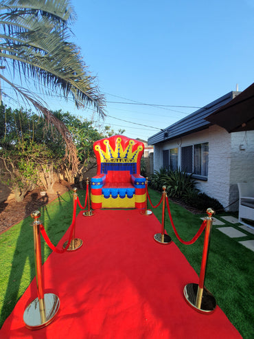 King's Throne with Red Carpet Set up, South Brisbane