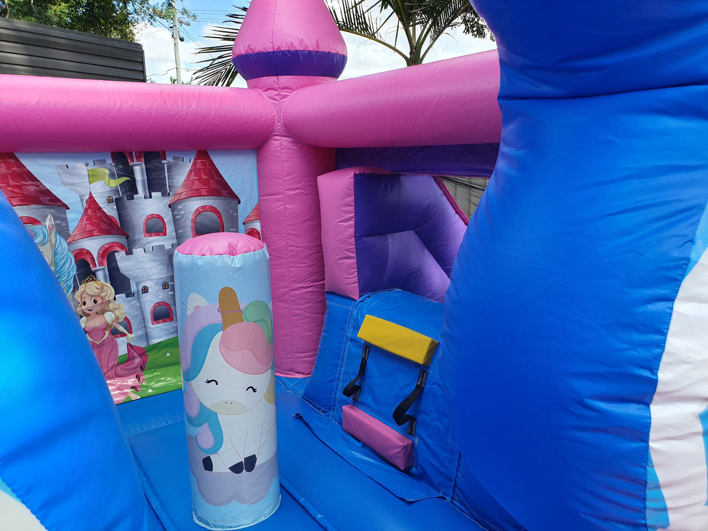 Double Unicorn Jumping Castle With Slide, South Brisbane