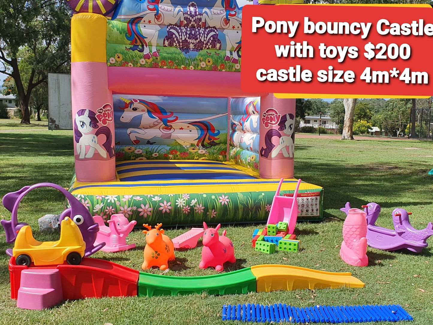 Pony Jumping Castles Party Bundle, Northside
